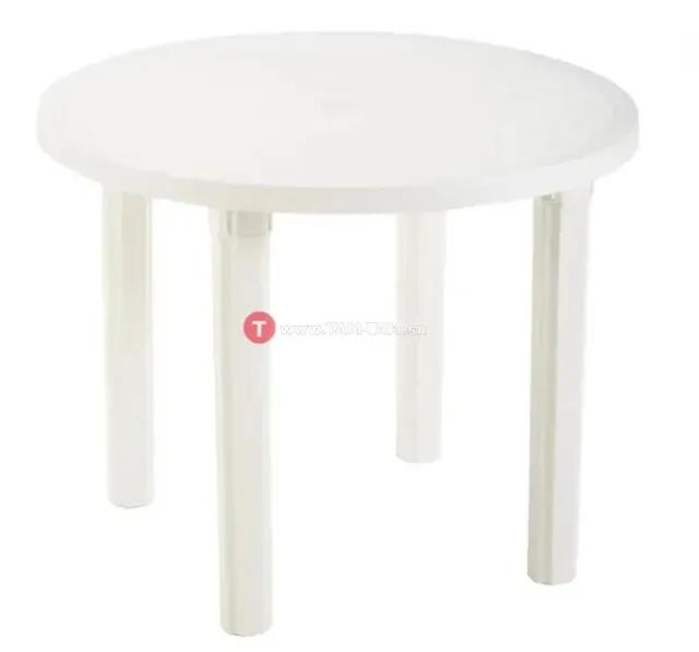 Table de jardin 4 places en polypropylène 91 cm diamètre
