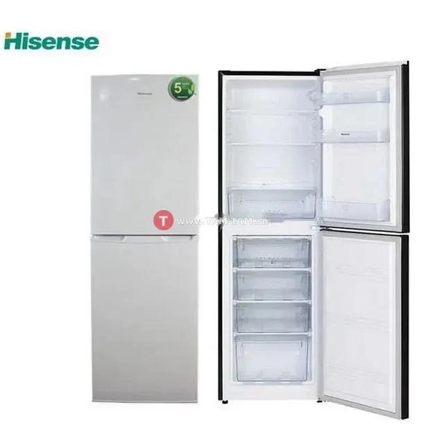 RÉFRIGÉRATEUR COMBINÉ HISENSE 250 LITRES - 4 TIROIRS (GRIS)