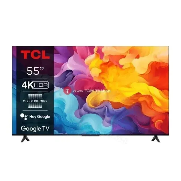 Téléviseurs Smart TV TCL 55" (139 cm) 4K UHD • Google TV