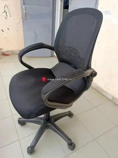 Chaise de bureau ergonomique mesh noire réglable