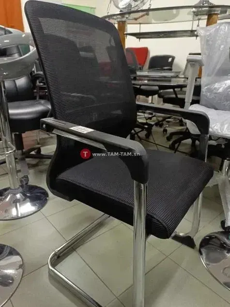 Chaise bureau ergonomique noire maille respirante