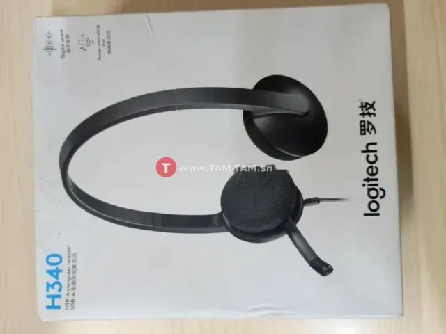 logitech h340 casque micro usb réduction bruit noir