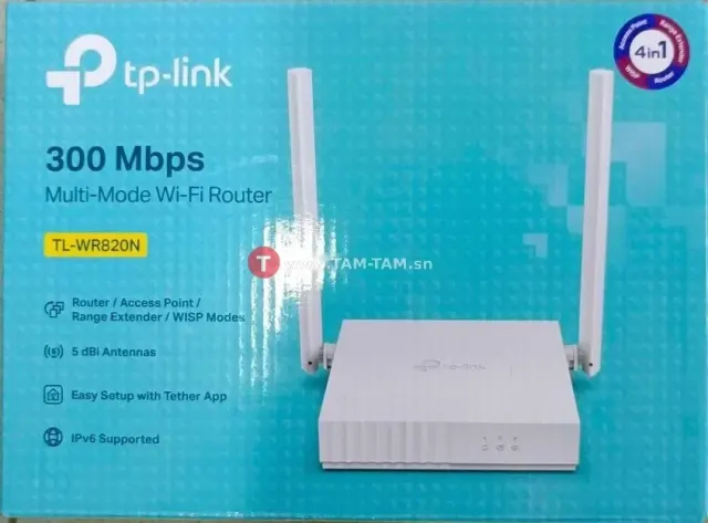 tp-link tl-wr820n routeur wifi 300mbps 2 antennes