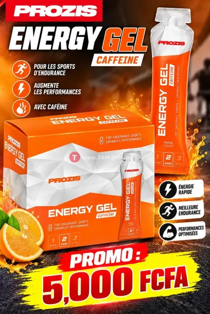 Gel de caféine à l'orange Prozis