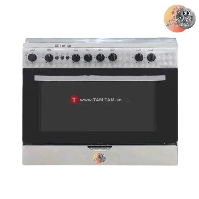 CUISINIERE FRESH 5FEUX 90X60 A GAZ GRIS 14003 CB