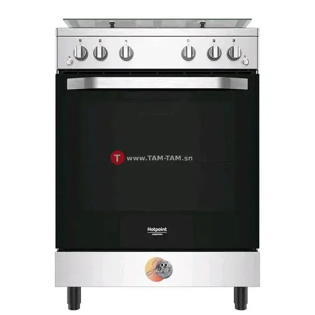 CUISINIERE HOTPOINT 4FEUX A GAZ 60X60 FOUR A GAZ GRIS