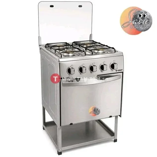 CUISINIERE SMART TECHNOLOGY 4FEUX 50X50 INOX STC5050PA