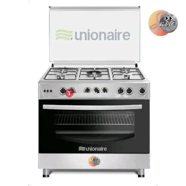 CUISINIERE UNIONAIRE 5FEUX 90X60 FULL ΟΡΤIOΝ ΙNOX