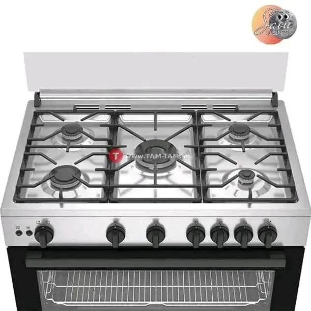 CUISINIERE BEKO 5FEUX 90X60 A GAZ INOX BGGR11125GX