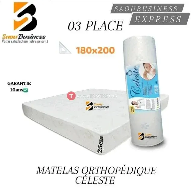 MATELAS ORTHOPÉDIQUE CÉLESTE 180x200 25cm