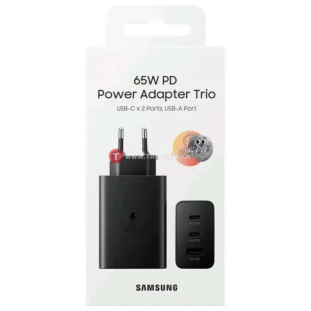 Chargeur Samsung 65W PD Power Adapter Trio