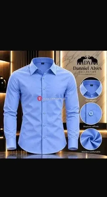 CHEMISE HOMME Danniel Alves 100% coton