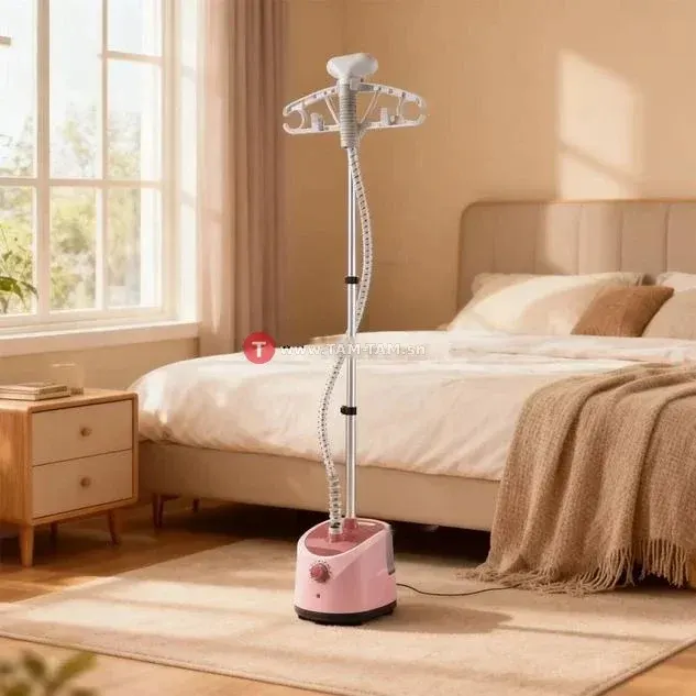 Défroisseur vapeur vertical réglable avec porte-vêtements