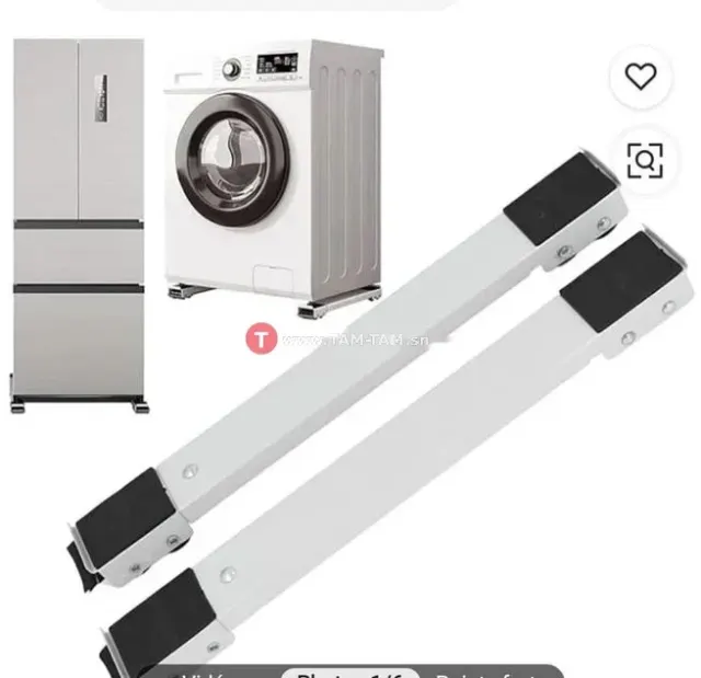 Barres stabilisatrices lave-linge blanches robustes