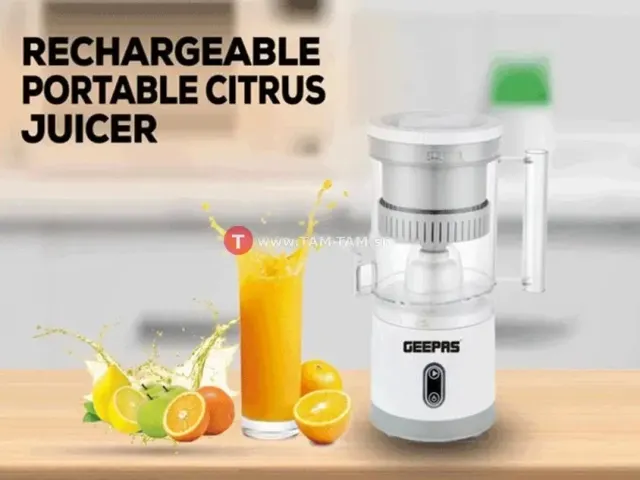 PRESSE AGRUMES PORTABLE GEEPAS PLASTIQUE BLANC
