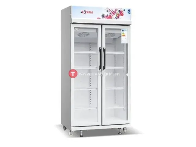 REFRIGERATEUR VITRINE 600L ASTECH 2 PORTES