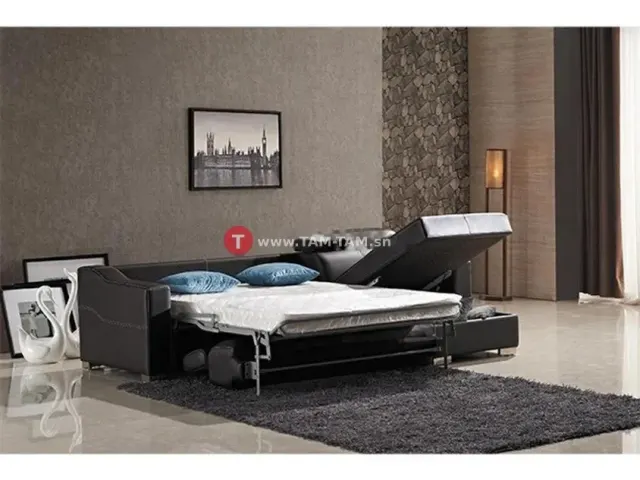 SALON EN CUIR 3 PLACES BED FM060