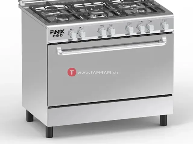 CUISINIERE 5 FEUX FINIX 90X60 INOX