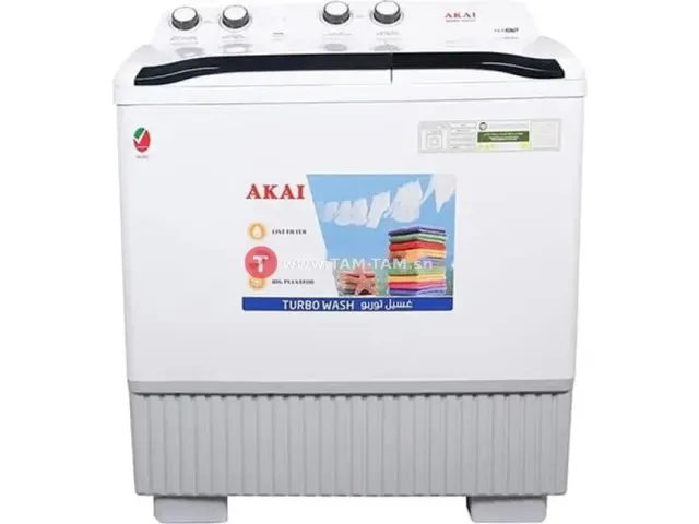 MACHINE A LAVER 12KGS AKAI SEMI AUTOMATIC X012TT GRISE