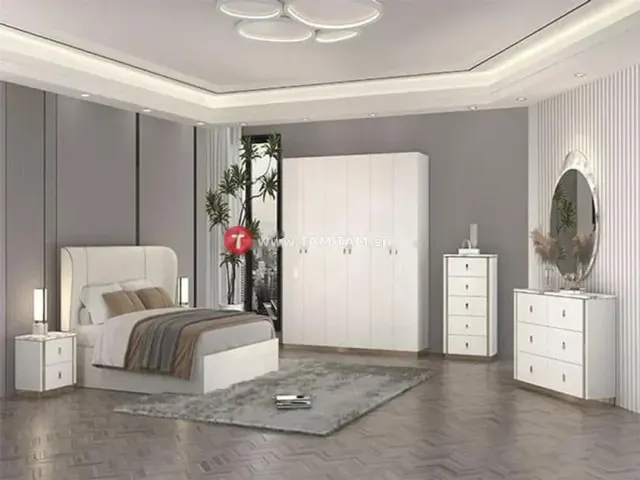 CHAMBRE A COUCHER K256# PORTES BATTANTES