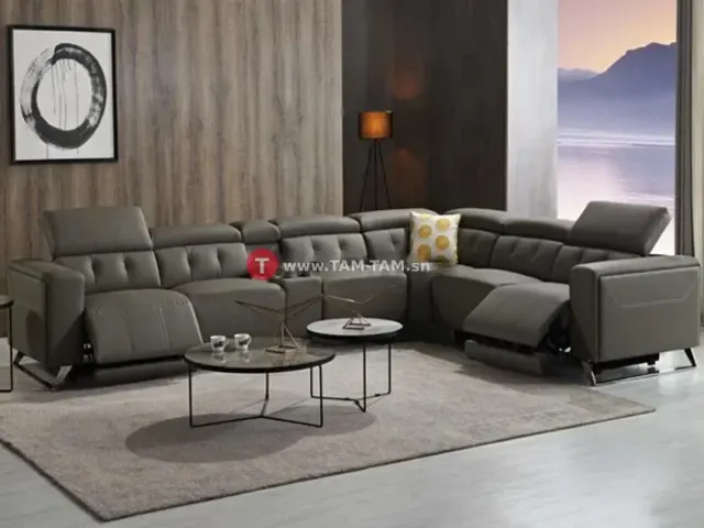 SALON CUIR 6 PLACES ANGLE