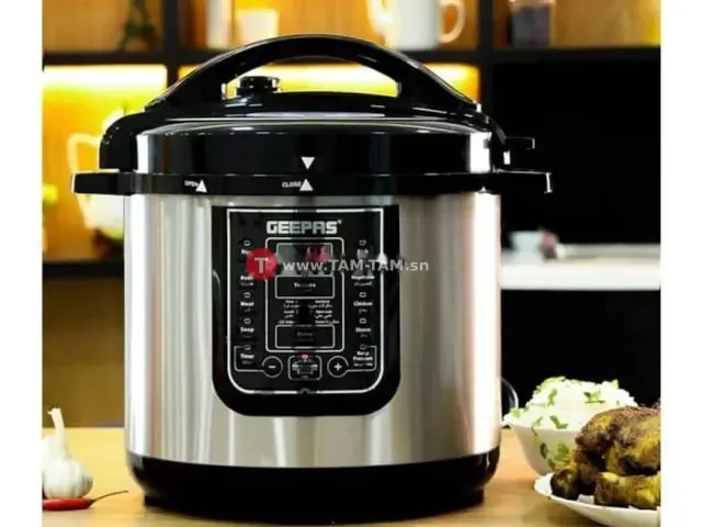 CUISEUR DE RIZ 8L GEEPAS GMC35029 DIGITAL NOIR SILVER