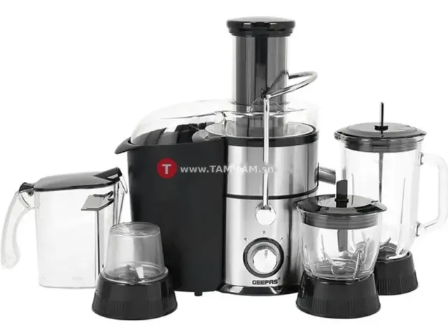 MIXEUR JUICE 1 LITRES MAKER GEEPAS GSB44049 NOIR METAL