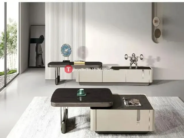 MEUBLE TV REF DK16-2680+TABLE BASSE REF DK016-1400