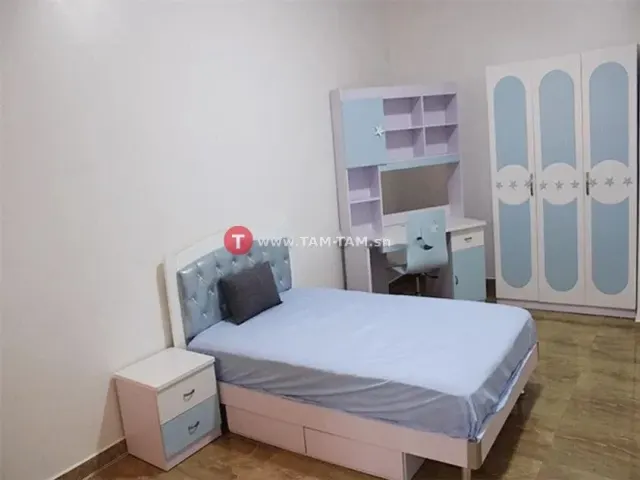CHAMBRE A COUCHER ENFANT COMPLETE /BLEU CLAIR/BLANCHE