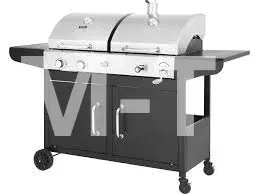 Barbecue gaz et charbon 2 en 1
