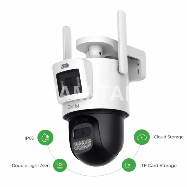 JAIFY S2-6G-D2 – Caméra Wi-Fi Extérieure PTZ 6 MP